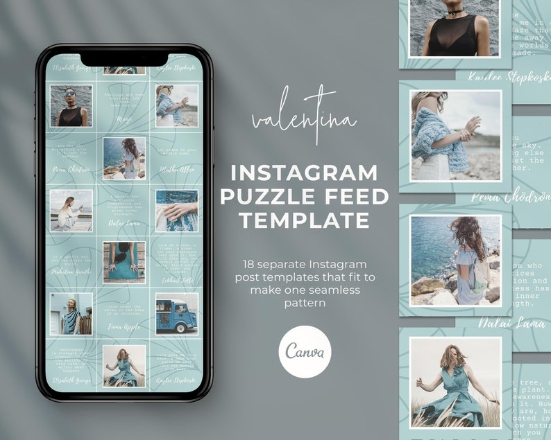 Canva Instagram Grid Template Baseballgre