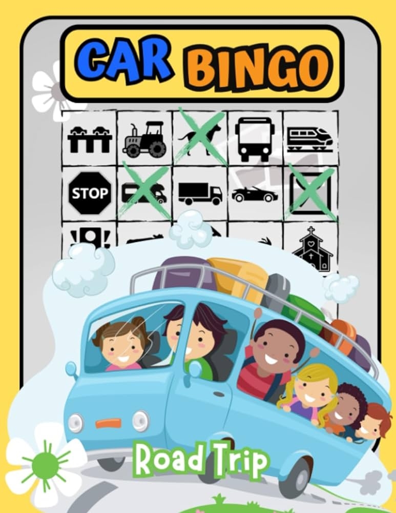 Car Bingo Road Trip Activities For Kids Road Trip Games
