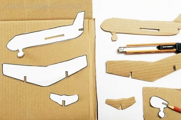 Cardboard Plane Template