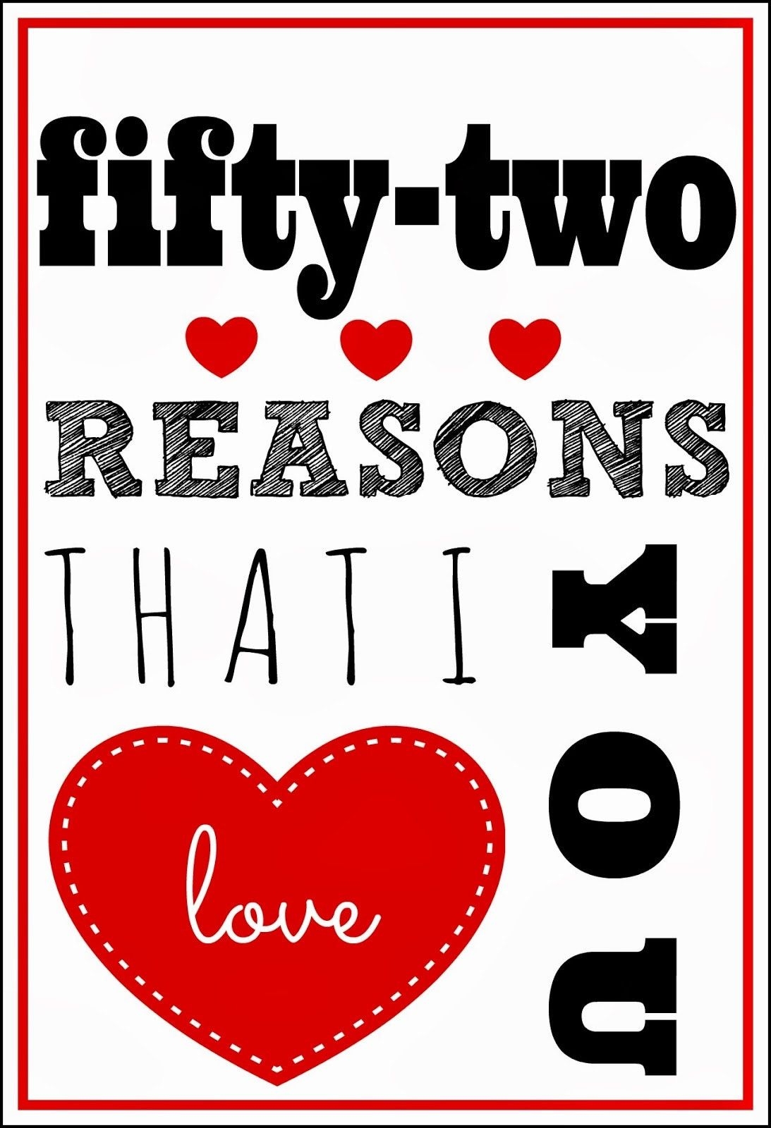 Cards Printable Reasons Why I Love You Printable Template Free 