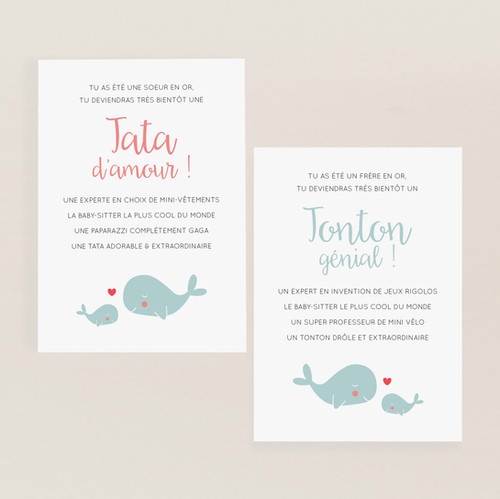 Cartes Annonce Grossesse Tata Tonton Imprimer My Own Printable Design