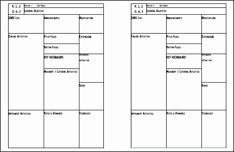 cfi lesson plan template