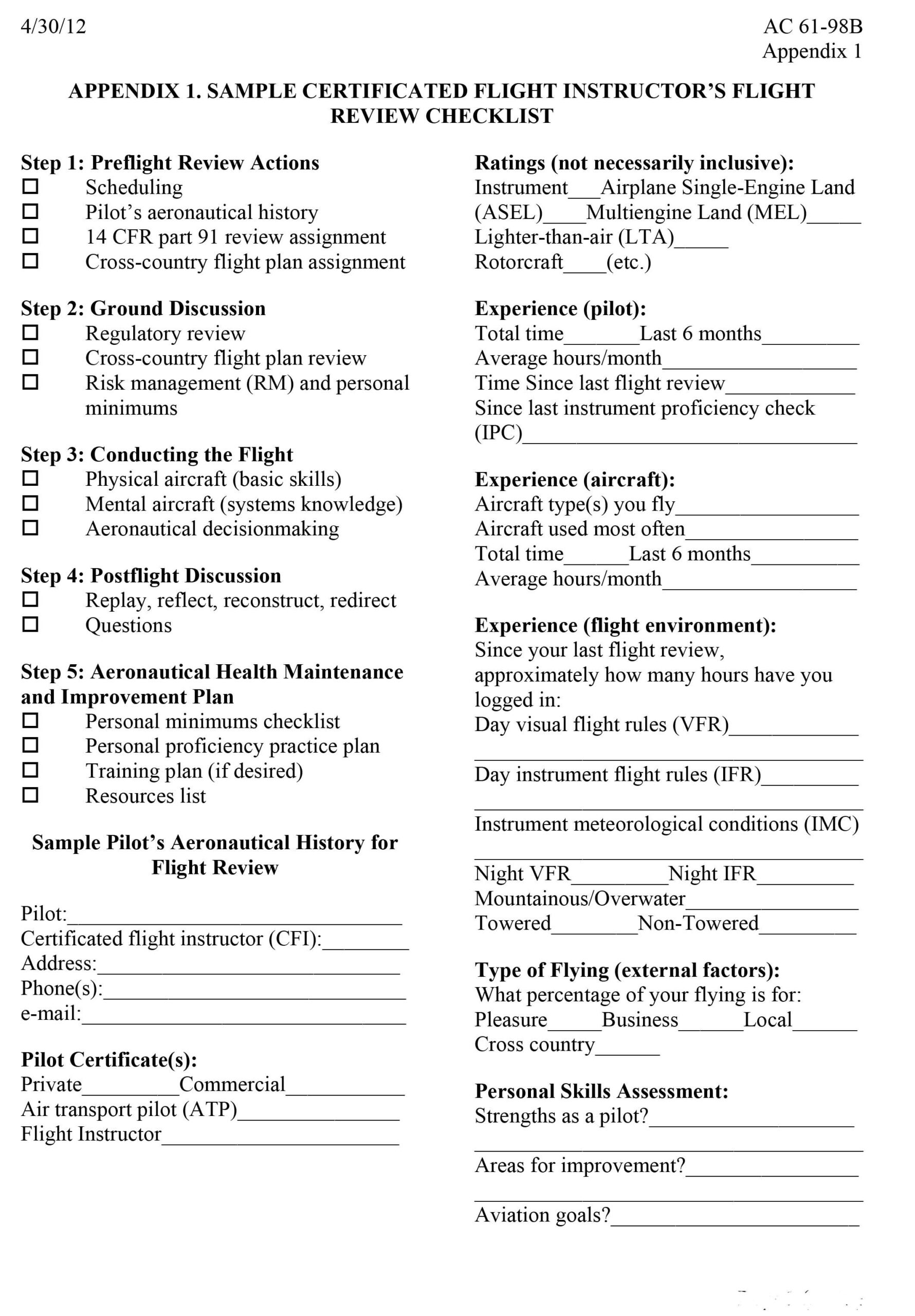 Cfi Lesson Plan Template