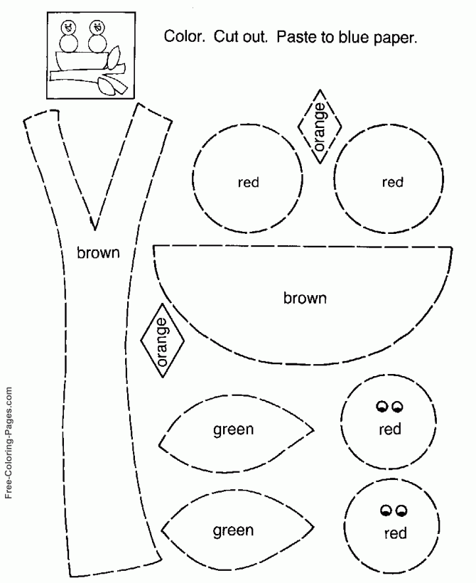 Child Activity Pages Cut And Paste 2