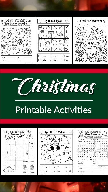 Christmas Activities For Kids Christmas Coloring Pages Christmas 