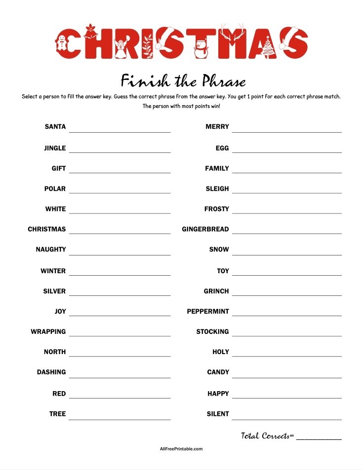 Christmas Activities Printable Free Printable Free Templates