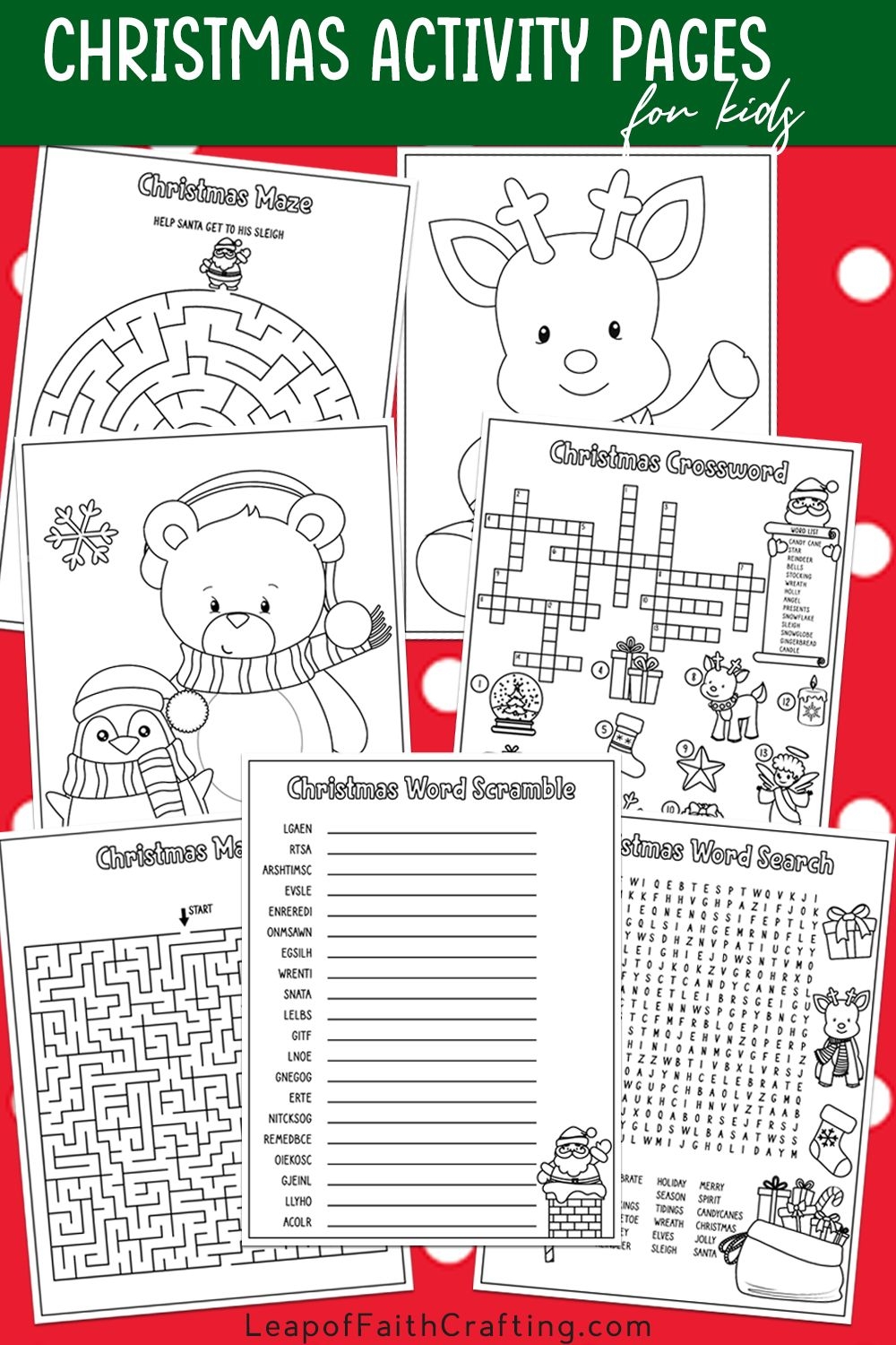 Christmas Activity Sheets Printable Pdf