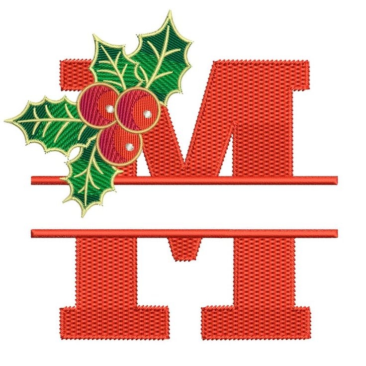 Christmas Alphabet Letter M Christmas Alphabet Personalized 