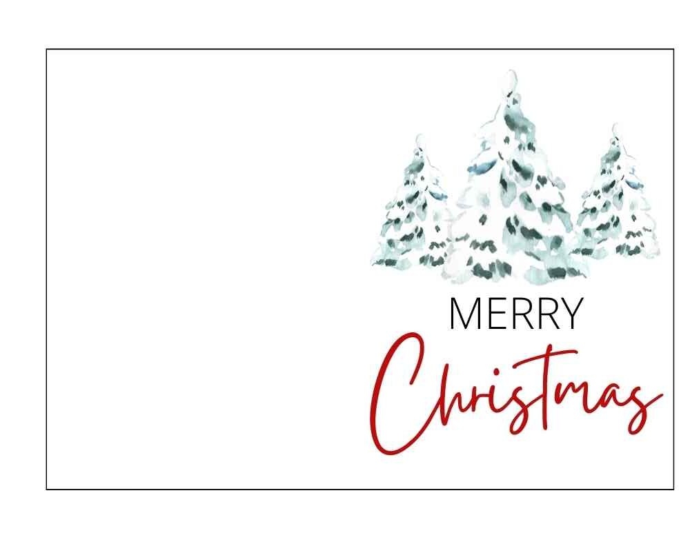 printable christmas card template