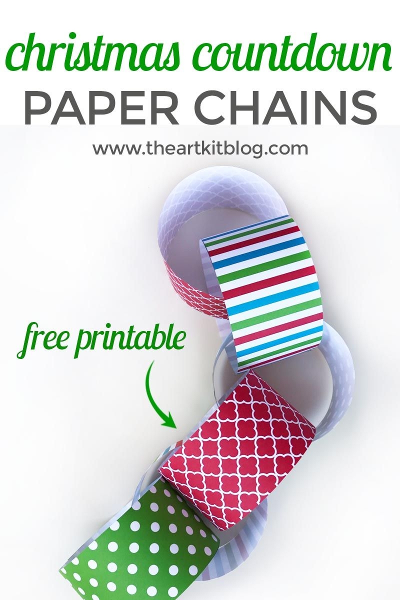 Christmas Countdown Paper Chains Free Printables Paper Chains 