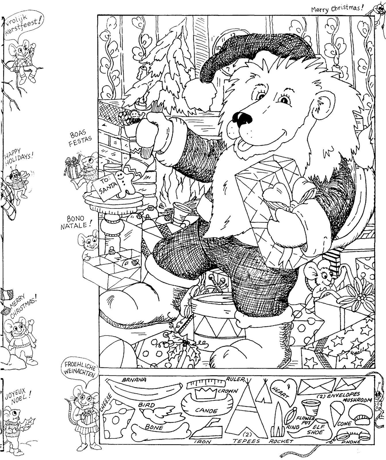 Christmas Hidden Picture Worksheets Lyana Worksheets