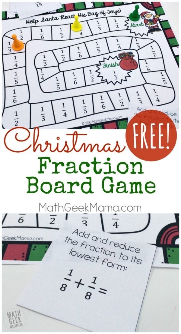 free printable fraction game the measured mom