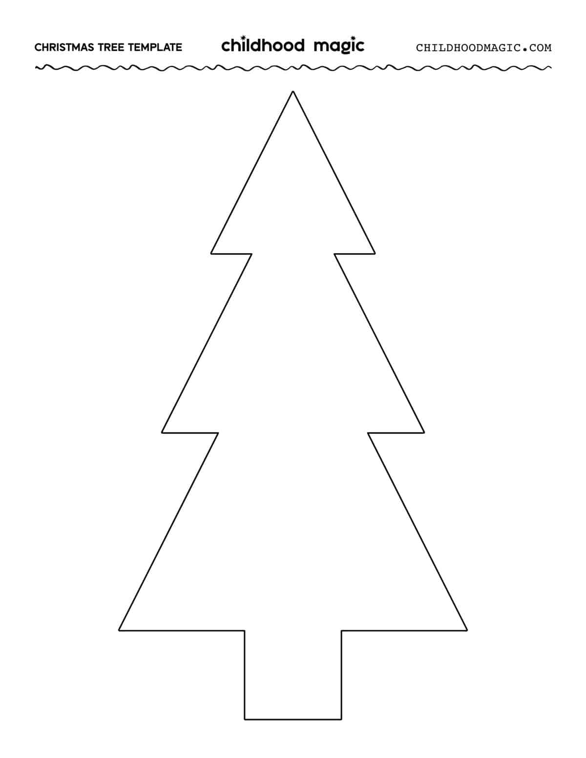 picture of a christmas tree printable