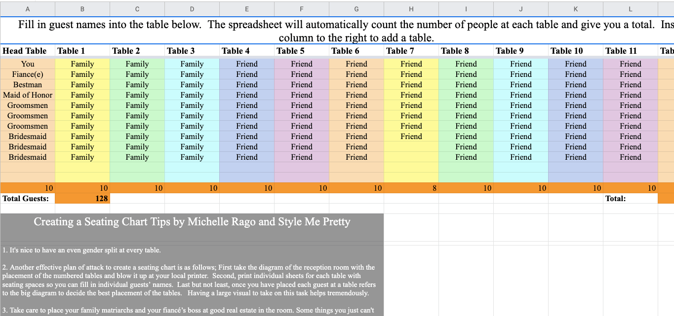 Church Wedding Seating Plan Template Brokeasshome