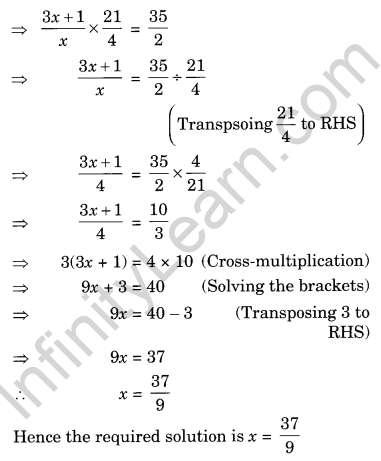Class 8 Maths Chapter 2 Linear Equations In One Variable Extra 