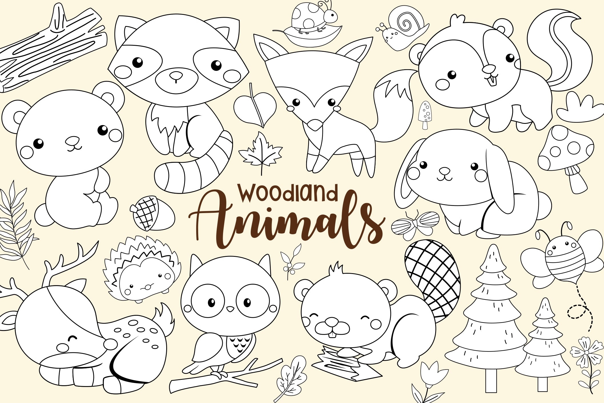 Clipart Free Woodland Animal Printables Clip Art Library
