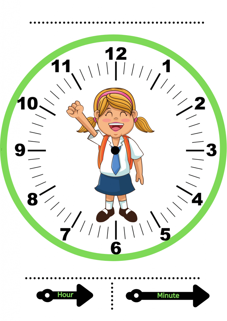 Clock Activities Free Printable Learning Clocks DIY Cardboard Clock