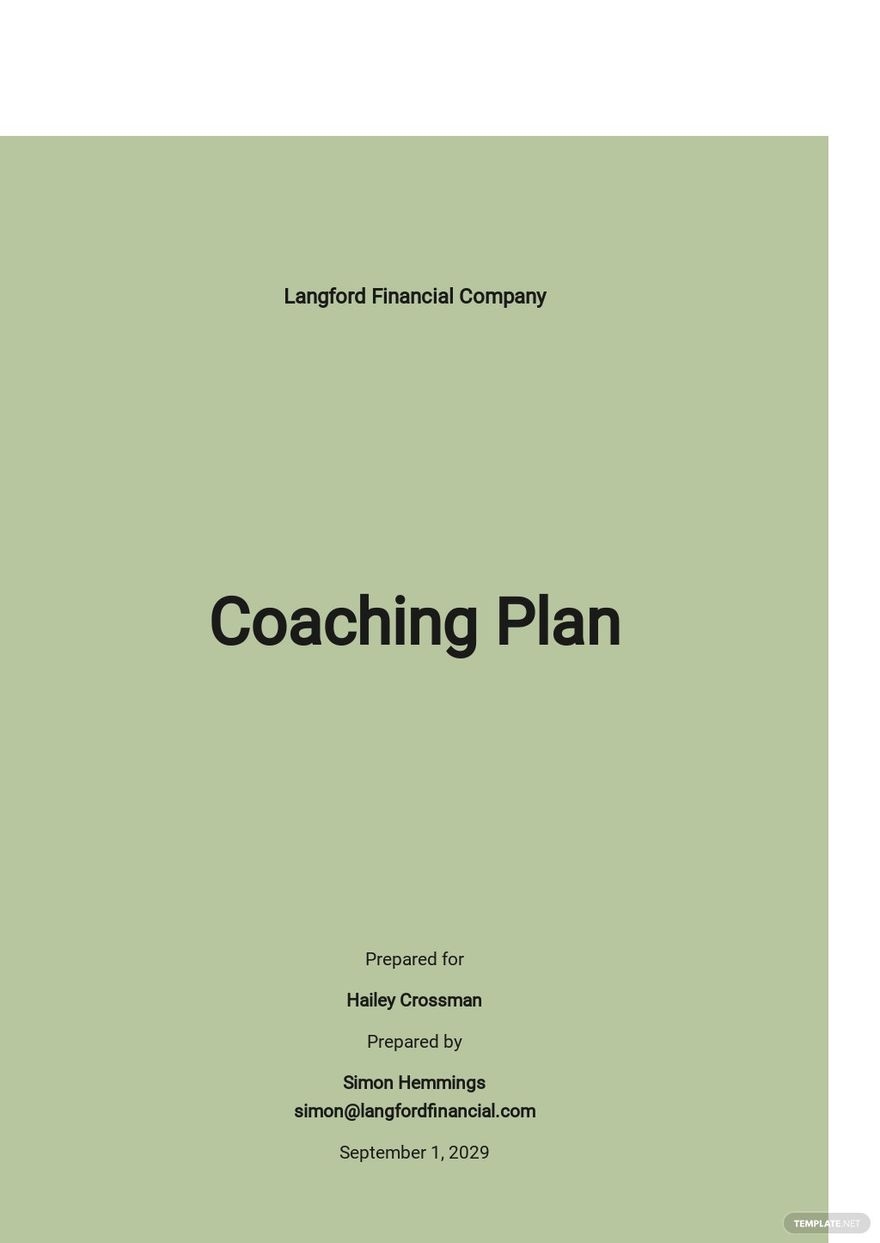 Coaching Plan Templates 11 Docs Free Downloads Template