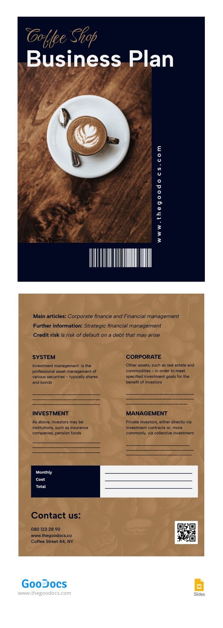 Coffee Shop Business Plan Free Google Docs Template Coffee Shop
