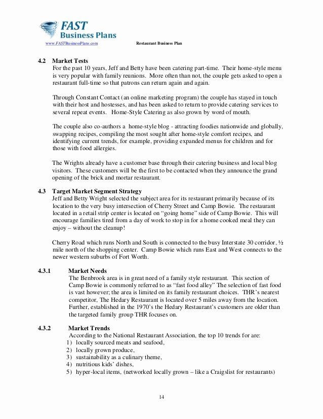 Coffee Shop Business Plan Template Cafe Business Plan Template Elegant 