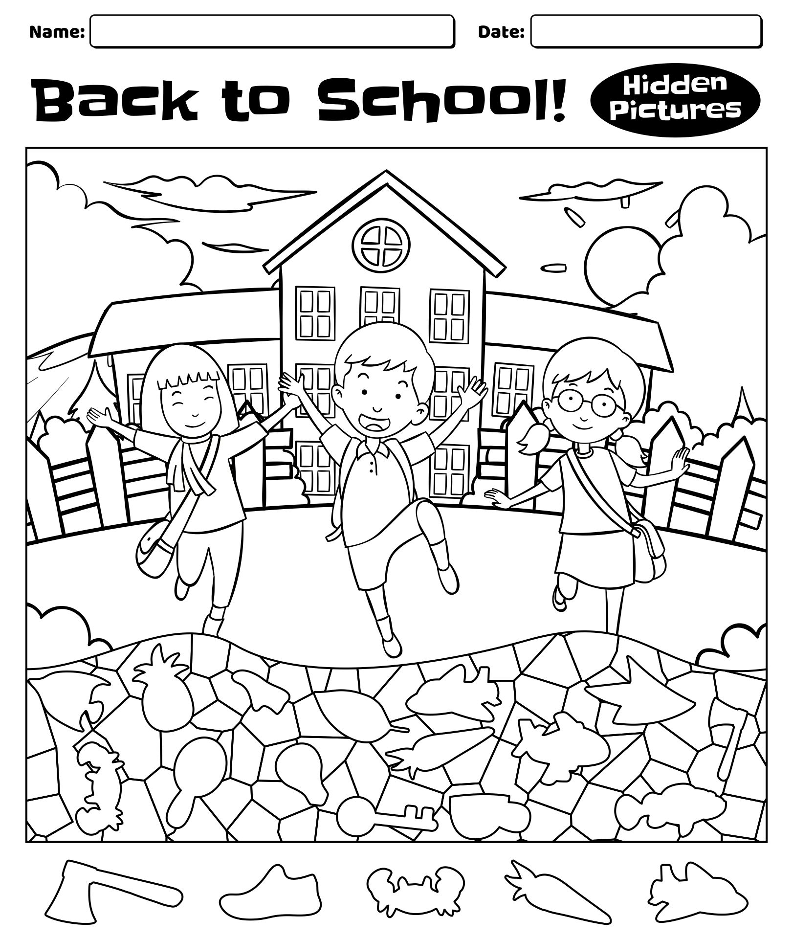Collection 102 Pictures Back To School Hidden Pictures Printable 