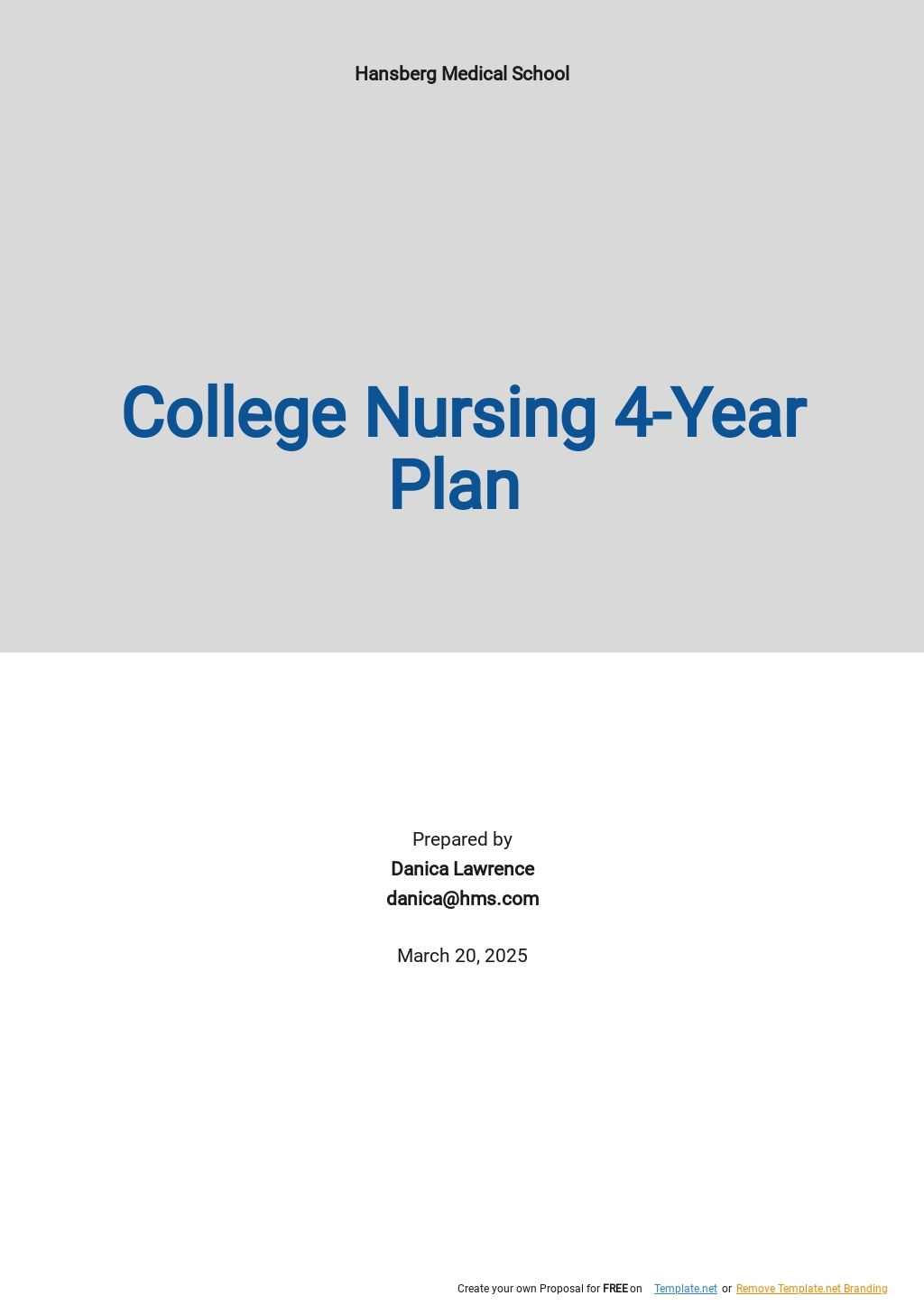 College 4 Year Plan Template Google Docs Word Apple Pages PDF 