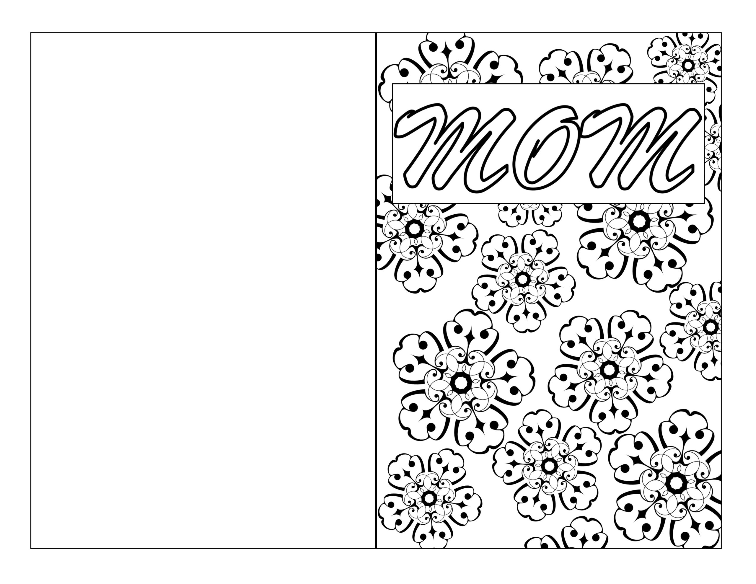 printable mothers day pictures to color