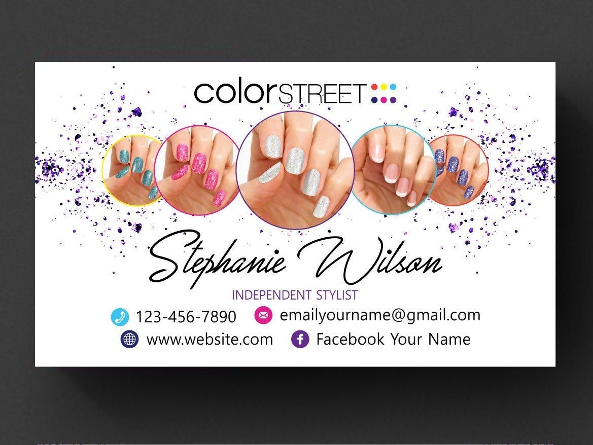 printable free color street business card template
