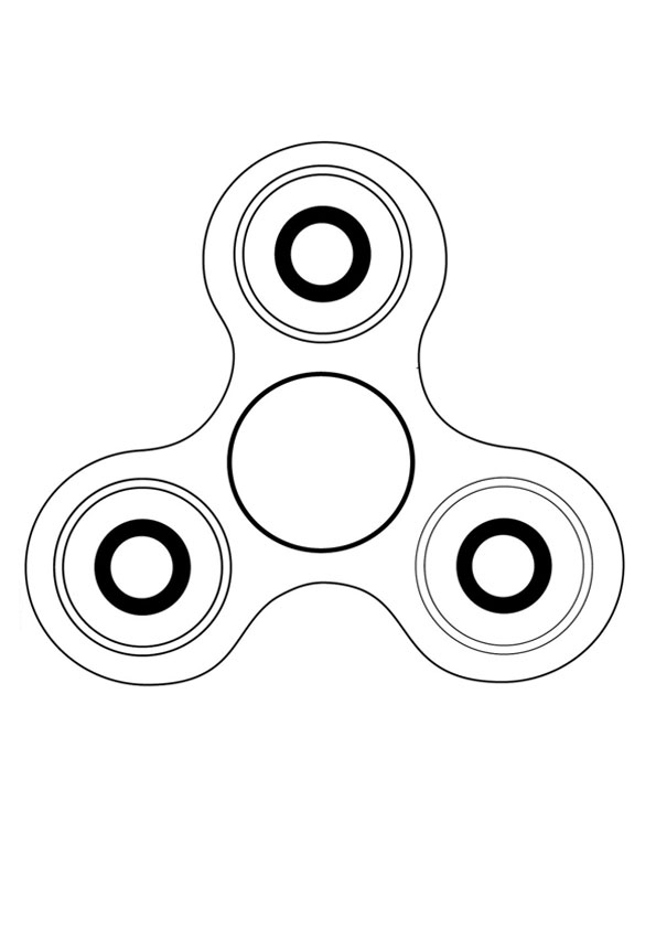 Coloring Pages Free Printable Fidget Spinner Coloring Page