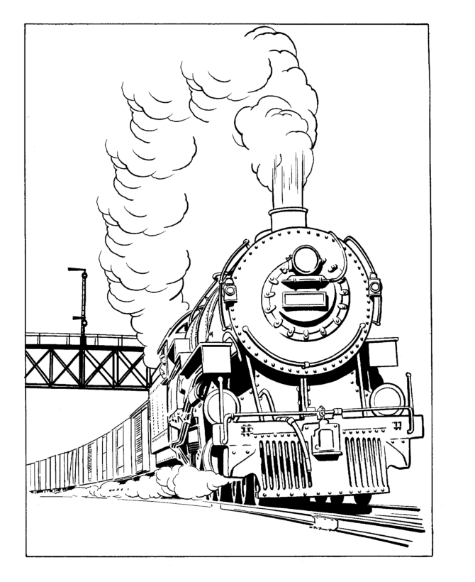 Coloring Trains Printable Coloring Pages