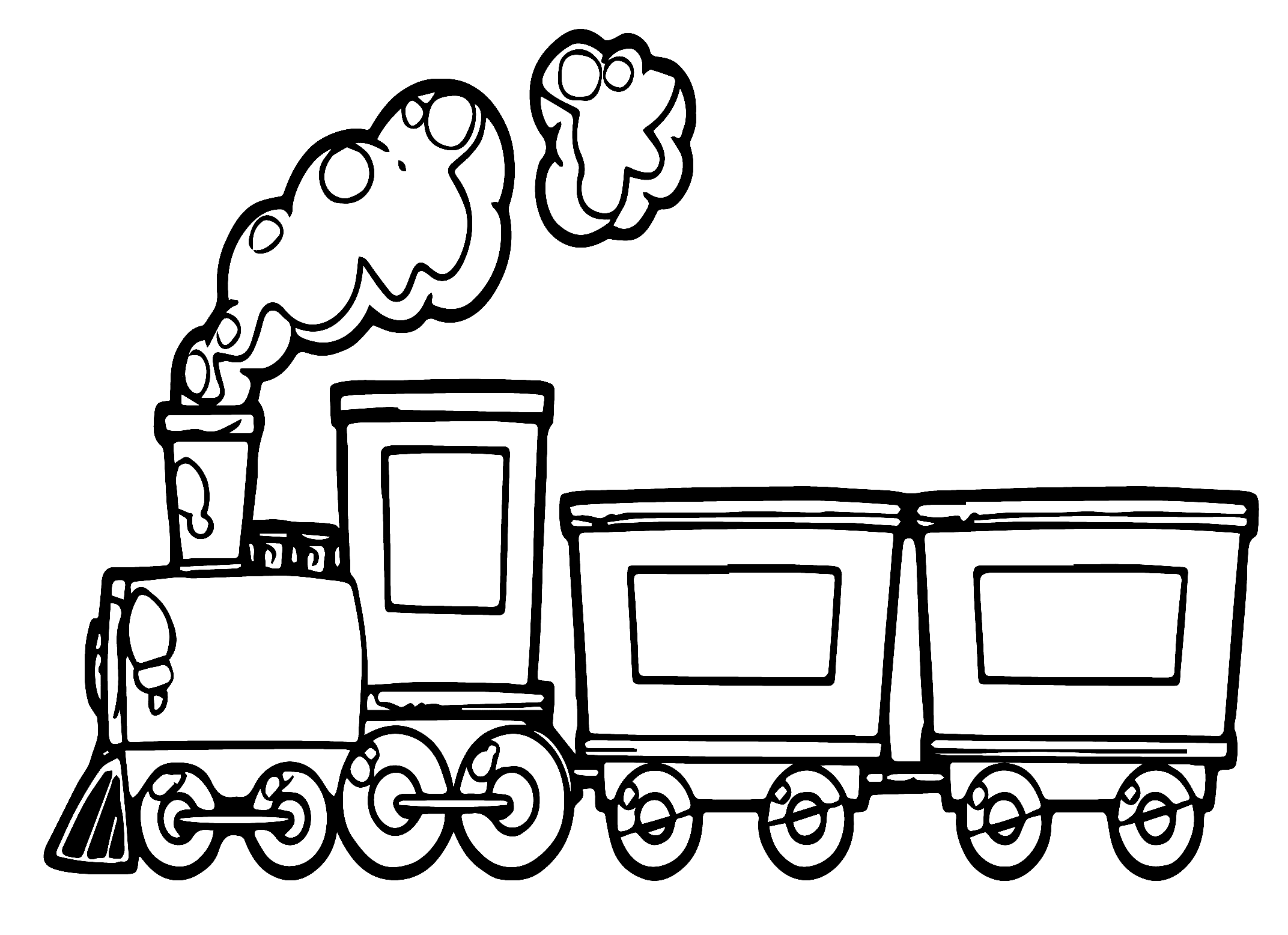 Coloring Trains Printable