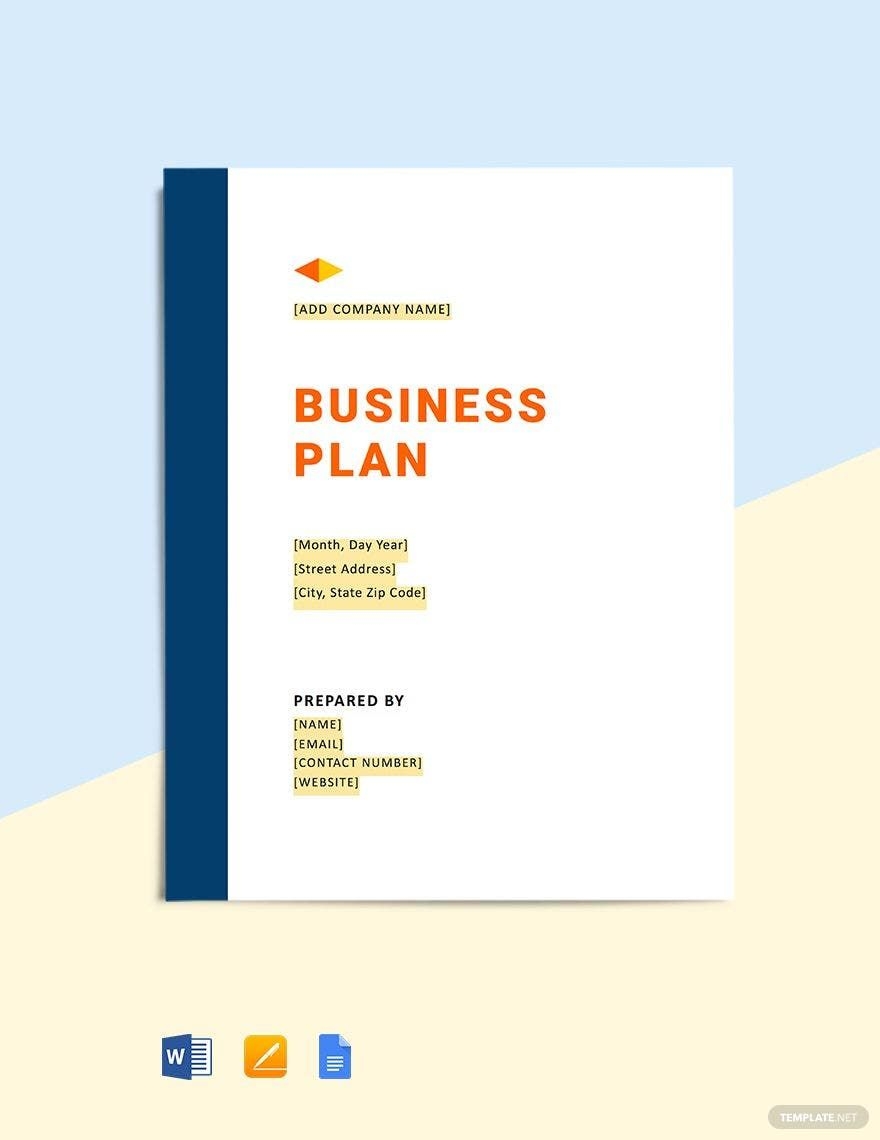 Construction Company Business Plan Template In Pages Word Google Docs