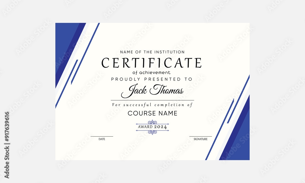 Corporate Printable Certificate Design Certificate Design Certificate 