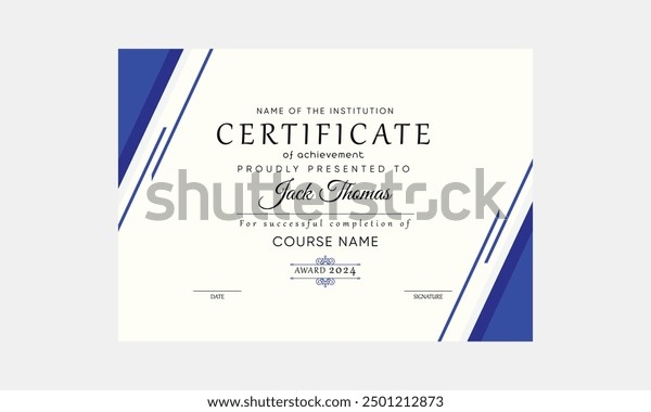 printable certificate design