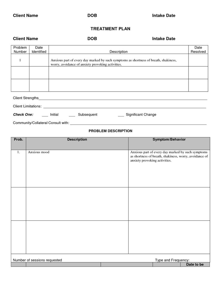 treatment plan template pdf
