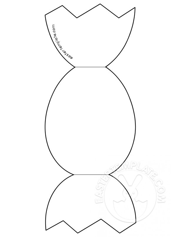 Cracked Egg Easter Card Easter Template