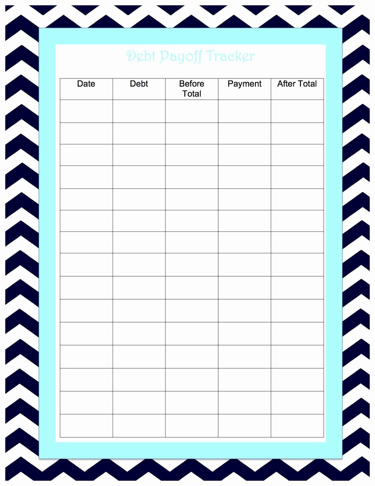 Credit Card Payment Tracker Template