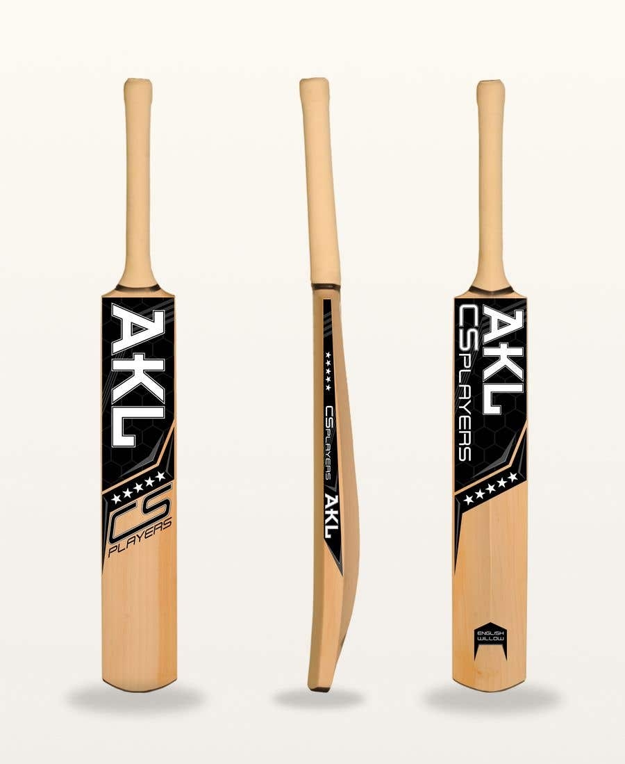 Cricket Bat Sticker Design Freelancer