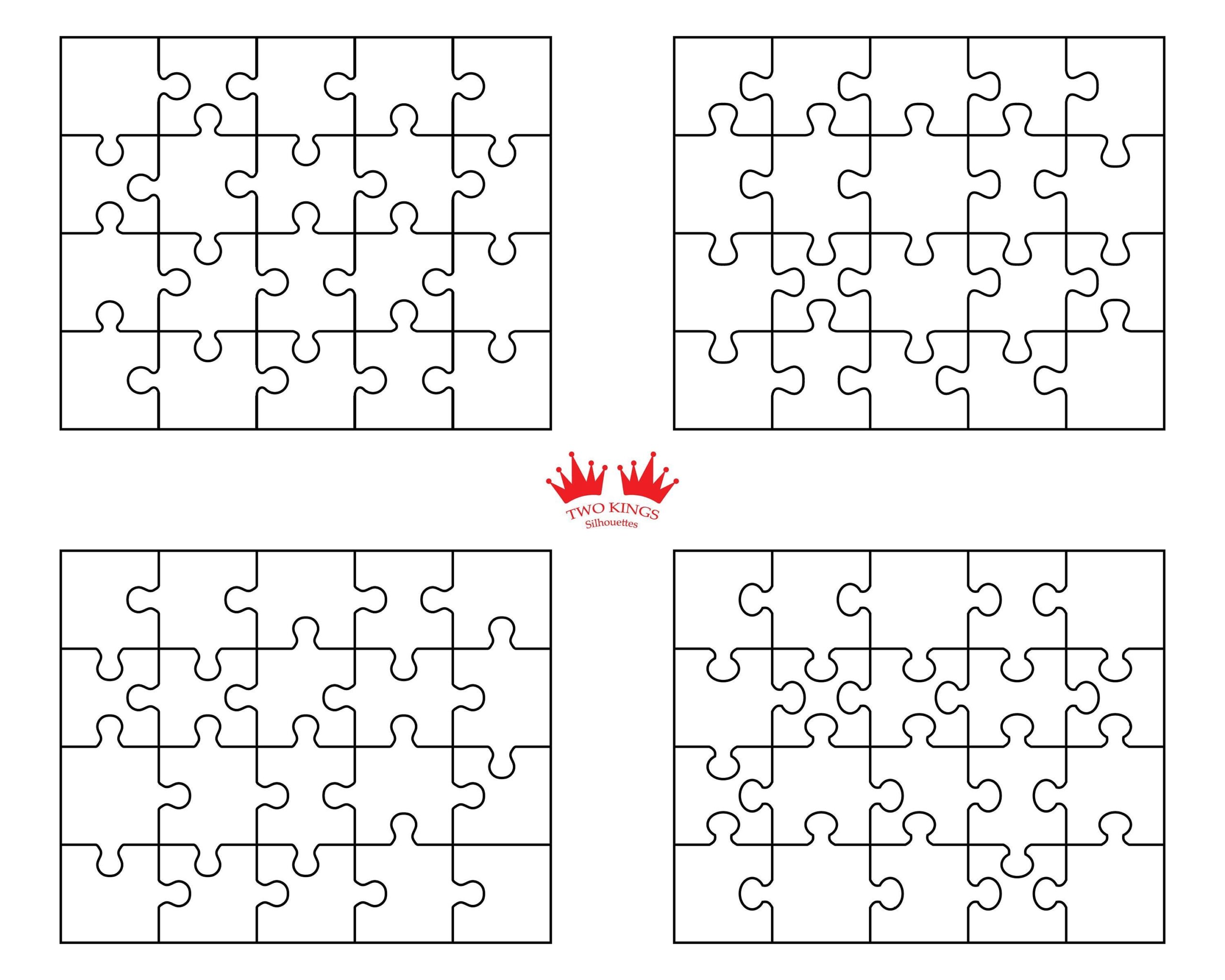 Cricut Puzzle Template