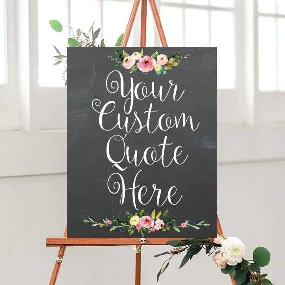 Custom Quote Sign Custom Design Printable Sign Custom Custom Wedding 