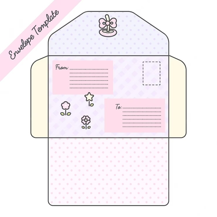 Cute Printable Envelope Design