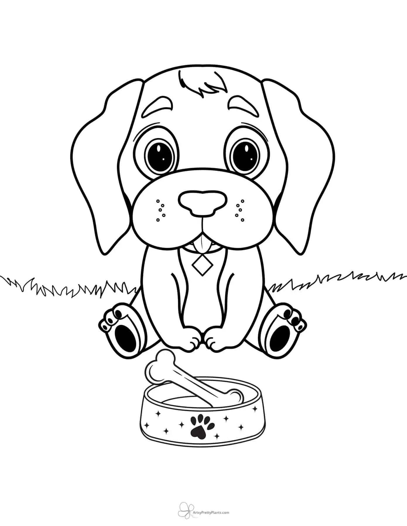 printable puppy coloring pictures