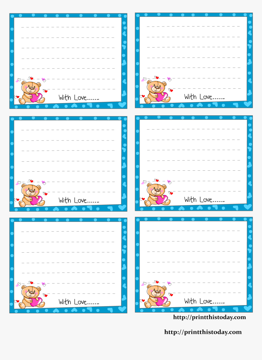 Cute Sticky Notes Design Printable
