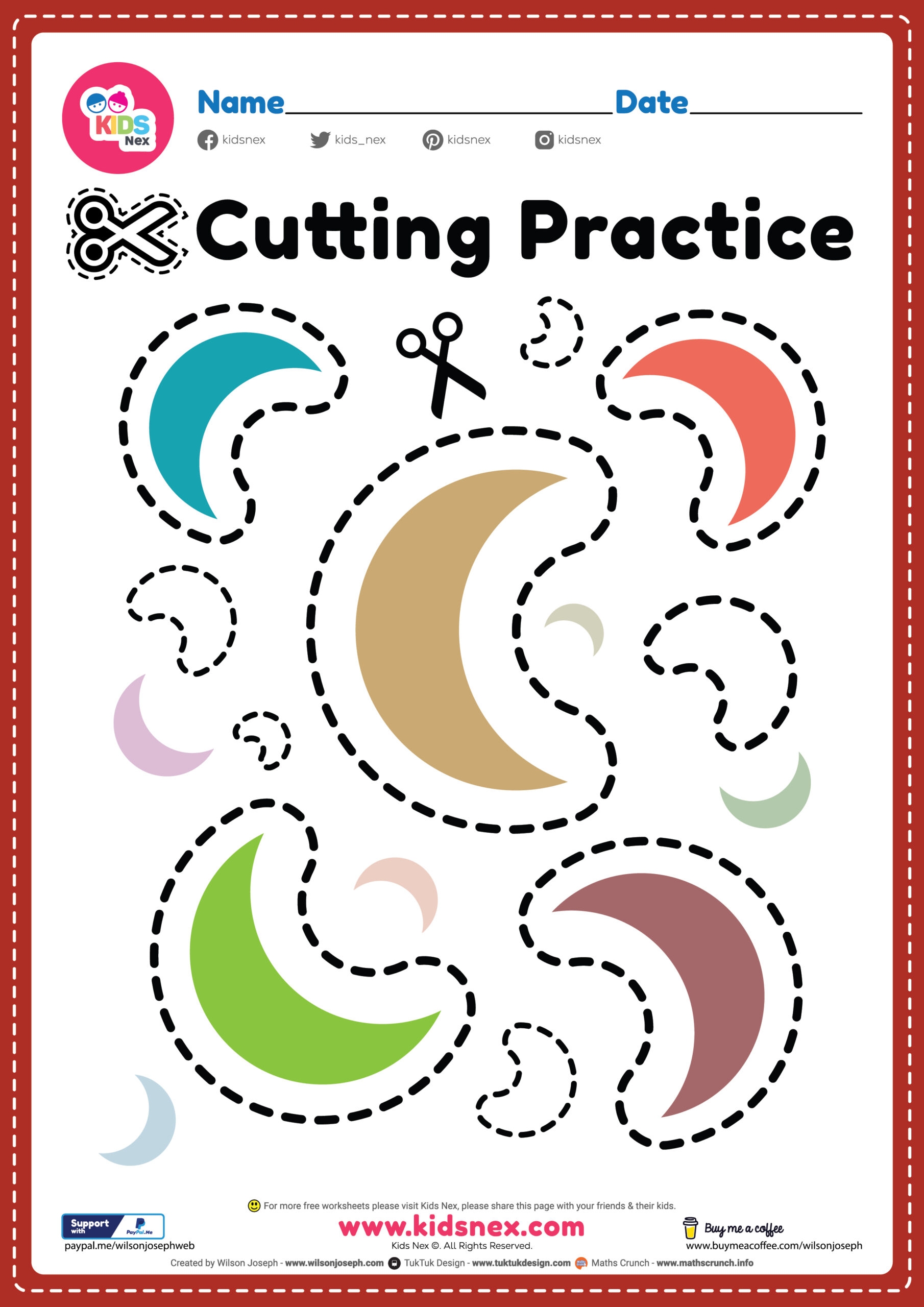 porcupine quill cutting activity printable
