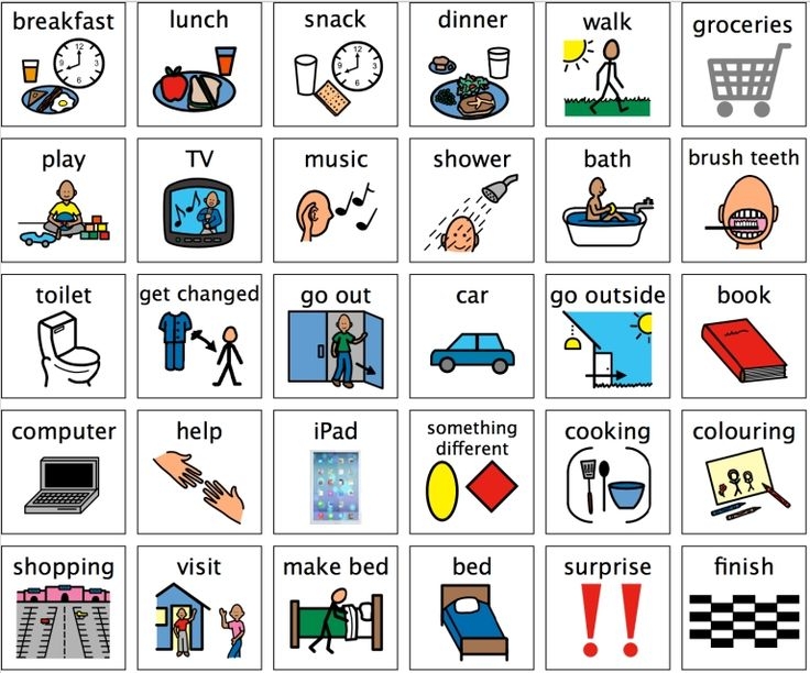 Daily Free Printable Pecs Pictures Routine 96A 