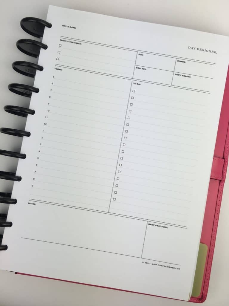 Day Designer Printable