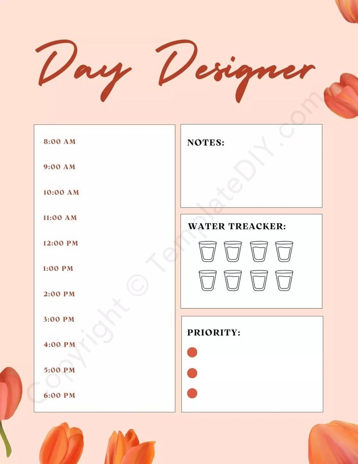 Day Designer Printable Printable Calendars AT A GLANCE