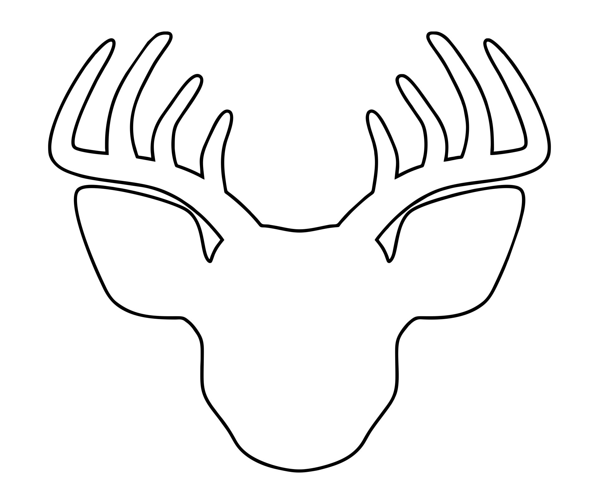 Deer Stencils 11 Free PDF Printables Printablee