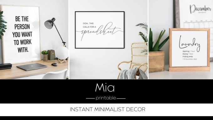 Design Printable Wall Art Quotes By Miabealon Fiverr