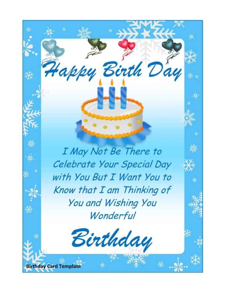 Design Your Own Birthday Card Free Printable